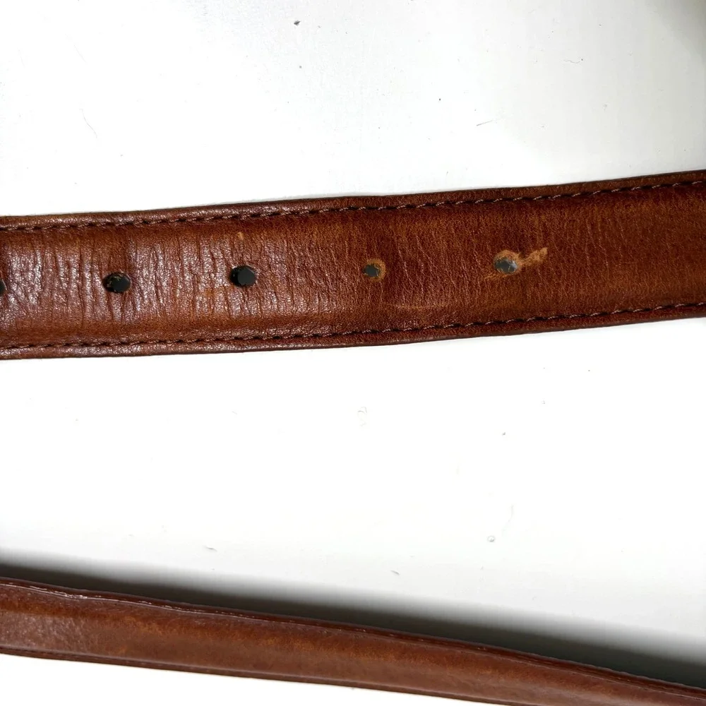 J. Hilburn Men's Brown Leather Belt in‎ Size 50